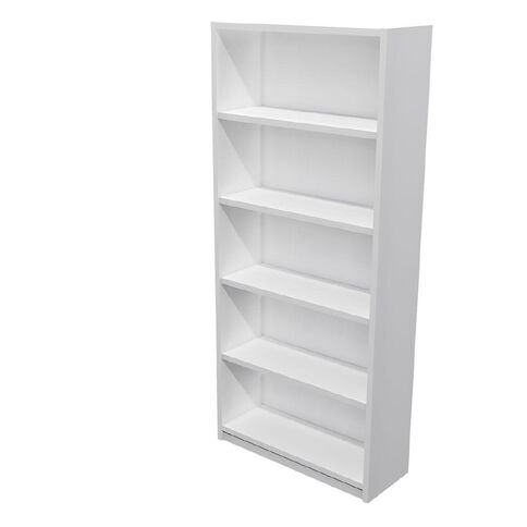 Zealand Commercial 5 Tier Bookcase White