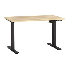 Agile Electric Height Adjustable Desk 1200 Atlantic Oak/Black