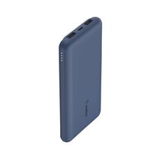 Belkin BoostCharge 3 Port Power Bank 10K and USBA to USBC Cable Blue