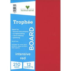 Trophee Board 210gsm Intensive Red 12 Pack