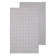 Living & Co Living & Co Aria Tea Towel Grey 40cm x 65cm 2 Pack