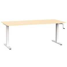 Agile Height Adjustable Desk 1800 Nordic Maple/White