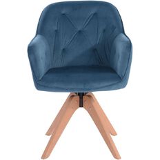 Workspace Fabric Swivel Chair Blue Blue