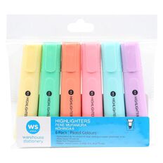 WS Highlighters Pastel 6 Pack