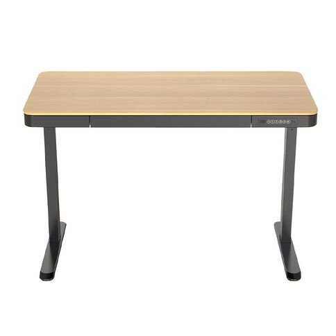 Workspace 1200Mm Adjustable Desk With Wood Look Top