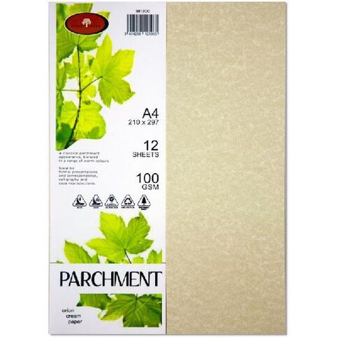  Parchment Paper A4 100gsm 25 Sheets Vellum