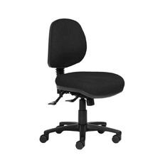 Chair Solutions Delta Mid-back 3 Lever Fabric Black