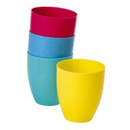 Living & Co Kids Reusable Tumblers Multi-Coloured 4 Pack