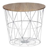 Living & Co Wire Side Table White