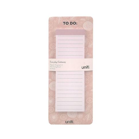 Uniti Everyday Getaway Shopping List