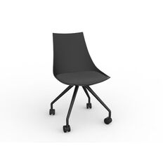 Luna Black Grey Chair Charcoal