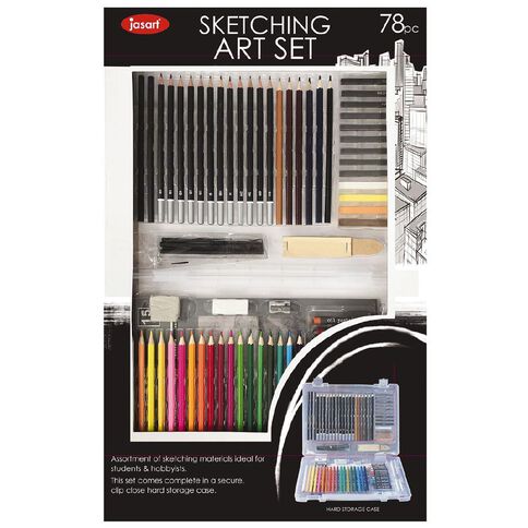3pcs/set Student Sketching Art Drawing Material Set, Art Supplies