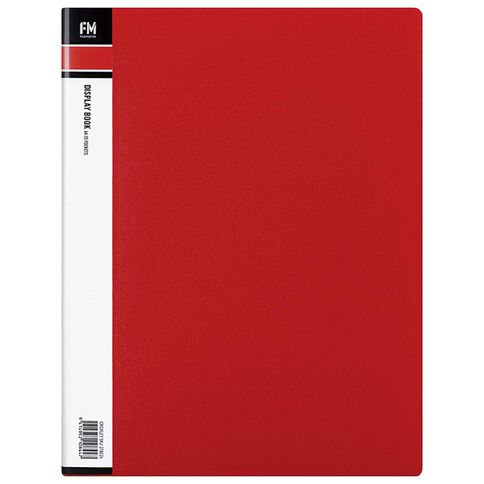 Filemaster Clearfile 20 Pocket Red A4