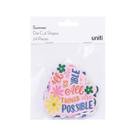 Uniti Summer Cardstock Die Cut Shapes