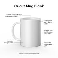 Ceramic Blank Mug 2 Piece 12oz/340ml