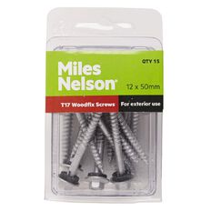 Miles Nelson Woodfix Screws 12mm x 50mm