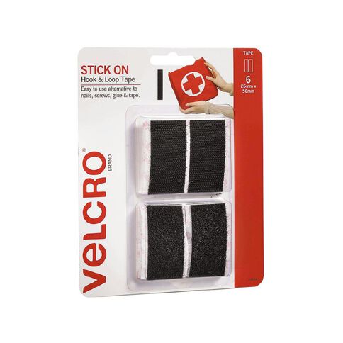 VELCRO Brand Hook Only Strips 25mm x 3.6m White