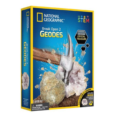 National Geographic Break Open Two Geodes