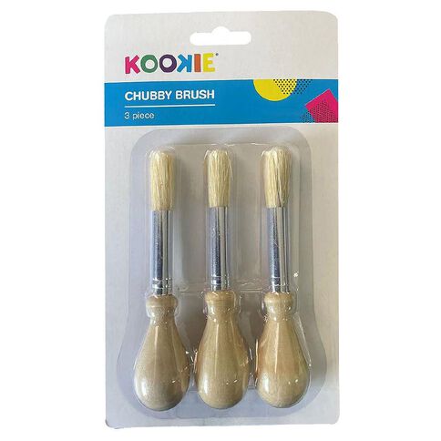 Kookie Chubby Wooden Brush Set 3 Pack