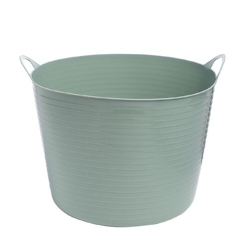 Living & Co Round Flexi Tub Sage 42L