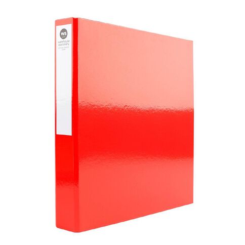 WS Ringbinder 2D 25mm Red Red Mid A4