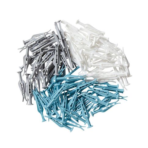 Living & Co Push Down Pegs Assorted 100 Pack