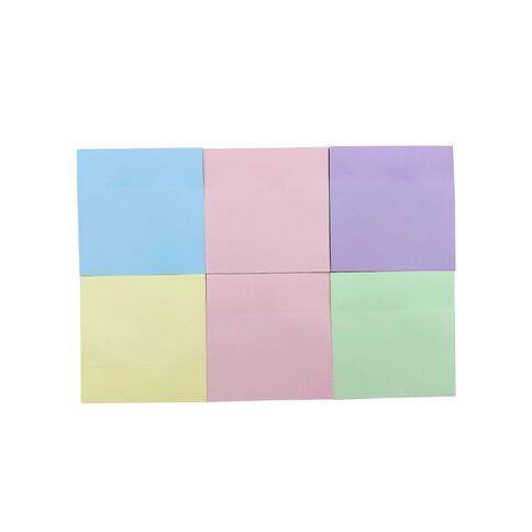 WS Sticky Notes 76mm x 76mm Assorted Colours 12 Pack