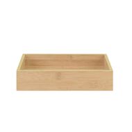 Living & Co Naturals Bamboo Small & Wide Deep Drawer Organiser Brown