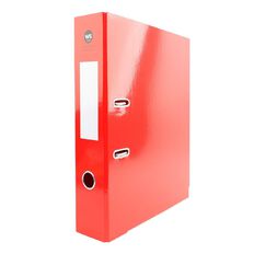 WS Foolscap Lever Arch Red Mid