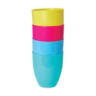 Living & Co Kids Reusable Tumblers Multi-Coloured 4 Pack