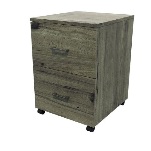 Zealand 2 Drawer Lockable Mobile Coronet Beech