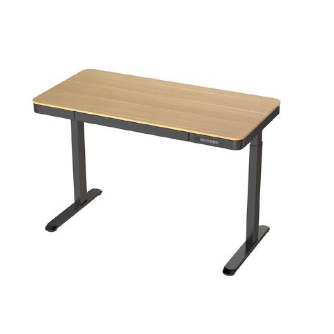 Workspace 1200Mm Adjustable Desk With Wood Look Top