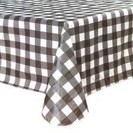 Living & Co Table Cloth Plastic Black/White 178cm x 132cm