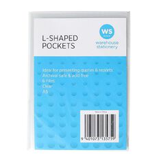 WS L Shaped Pockets Clear A5