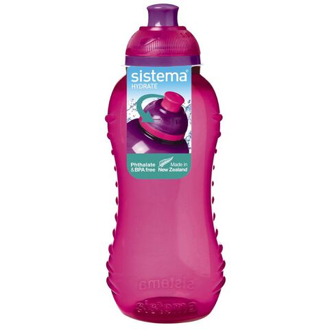 Sistema Round Drink Bottle with Twist Cap Assorted 330ml