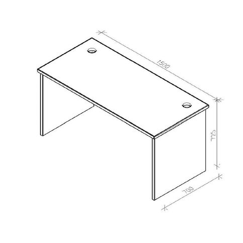 Zealand Desk 1500 x 700 Coastal Elm