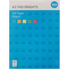 WS Paper Pad Bright A5 80gsm