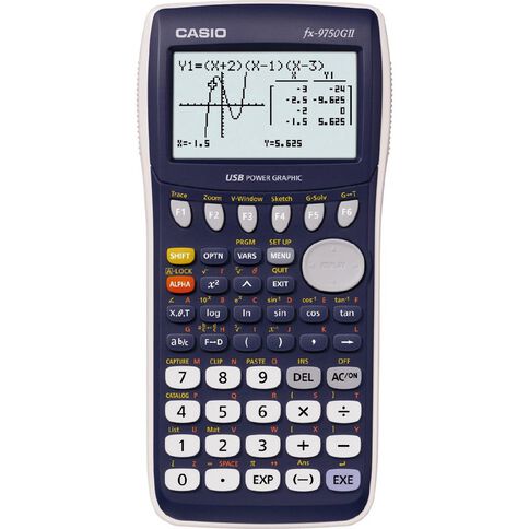 Casio Graphics Calculator Fx9750gii Warehouse Stationery Nz - 