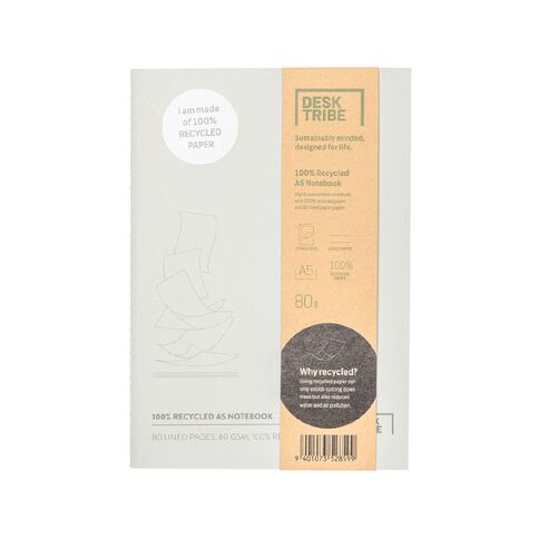 Desk Tribe Notebook Recycled Paper Cover A5