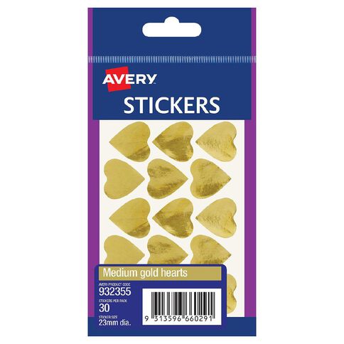 Avery Heart Stickers 23mm Diameter