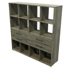 Zealand 12 Cubby with 4 Drawers Coronet Beech