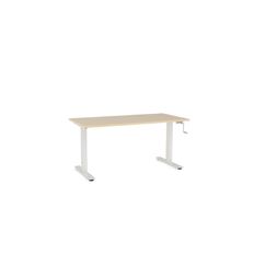 Agile Height Adjustable Desk 1500 Nordic Maple/White
