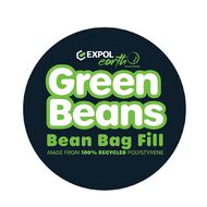 EXPOL Earth Green Beans 100% Recycled Bean Bag Fill 100L