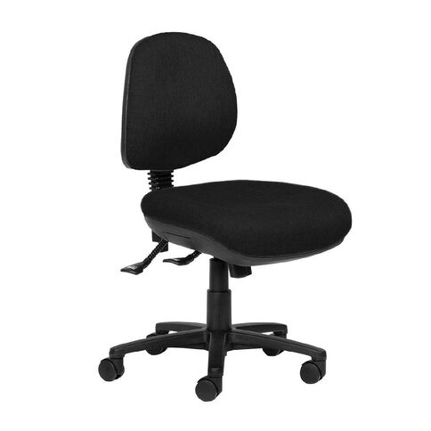 Chair Solutions Delta Plus Mid-back 3 Lever Fabric Black