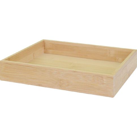 Living & Co Naturals Bamboo Large & Wide Deep Drawer Organiser