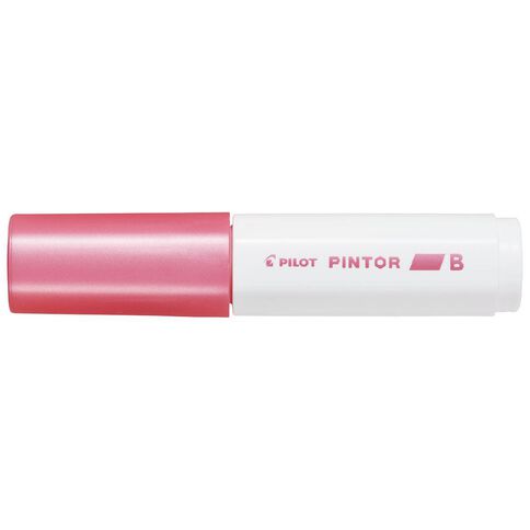 Pilot Pilot Pintor Marker Chisel Metallic Pink Broad 8.0mm Tip Pink Mid