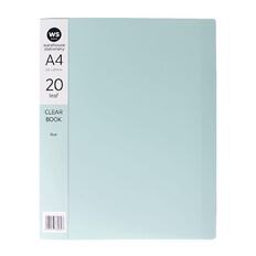 WS CPOP Clearbook 20 Leaf Blue Blue Mid A4