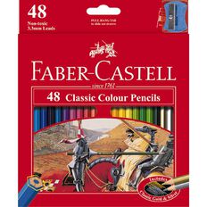 Faber-Castell Classic Colour Pencils 48 Pack Multi-Coloured 48 Pack ...