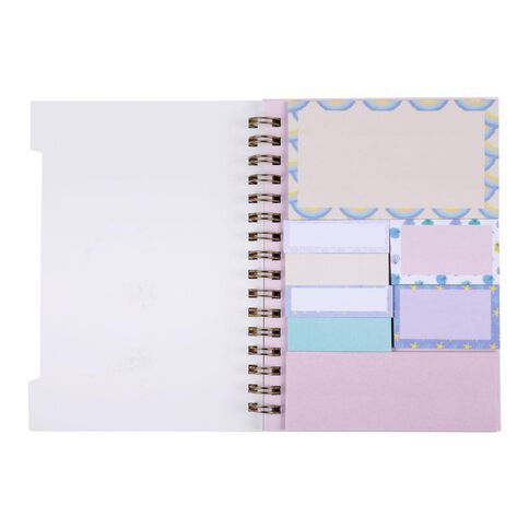 Kookie Spiral Notebook With Sticky Notes