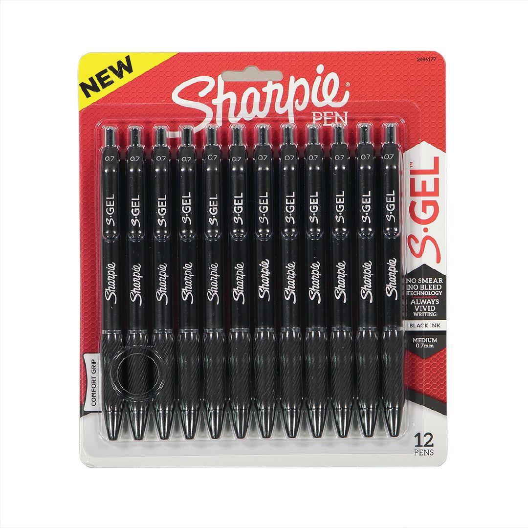 Sharpie Fine Retractable Permanent Marker - Black (Pack of 12)